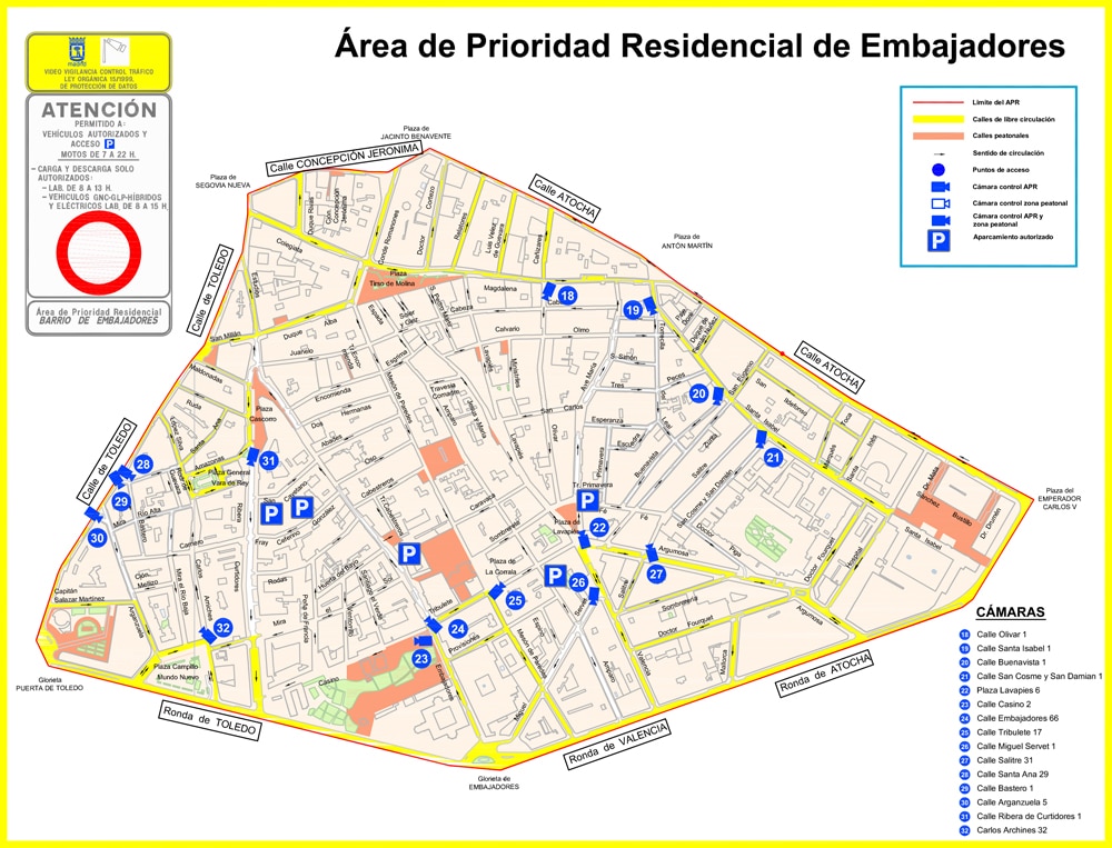 Áreas de Prioridad Residencial EMBAJADORES Áreas de Prioridad Residencial EMBAJADORES