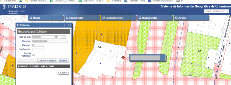 Visualizador urbanistico expedientes Visualizador urbanistico expedientes