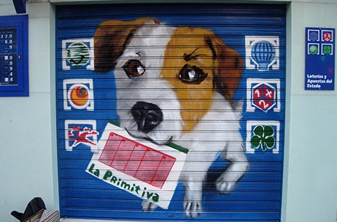 grafiti cierre local loteria 1